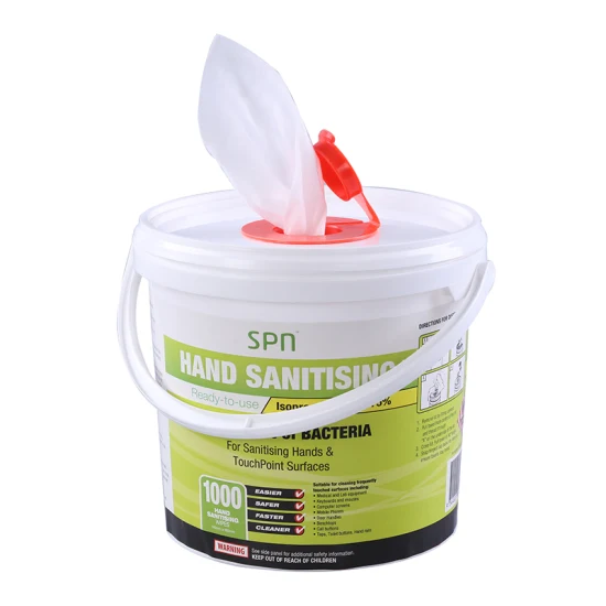 Pacote especial de tubos de nãotecidos 99,999% de limpeza antibacteriana e desinfecção de lenços umedecidos para multi